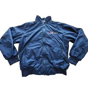 PEPSI Jacket Mens M Delivery Driver Vendor Employee Aramark Coat Bomber Lined